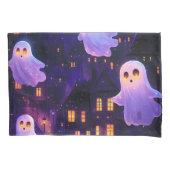 Schattigee Cartoon Halloween Midnight Flying Ghost Kussensloop (Voorkant)