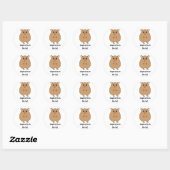Schattigee Cartoon Hamster Rule Stickers (Vel)