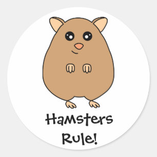 Schattigee Cartoon Hamster Rule Stickers