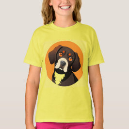 Schattigee Cartoon Illustratie van een Puppy T-shirt