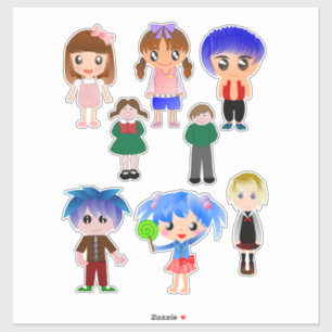 Schattigee Cartoon Kinder Clipart Sticker