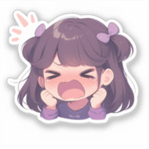 Schattigee Cartoon Kiss-Cut Stickers voor Personal