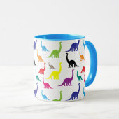 Schattigee Cartoon Kleurrijke Dinosauruspatroon Ju Mok (Voorkant rechts)