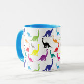 Schattigee Cartoon Kleurrijke Dinosauruspatroon Ju Mok (Voorkant links)