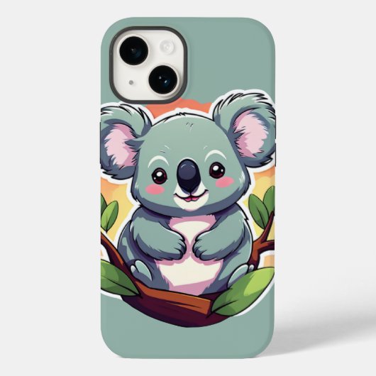 Schattigee Cartoon Koala Case-Mate iPhone Case (Achterkant)