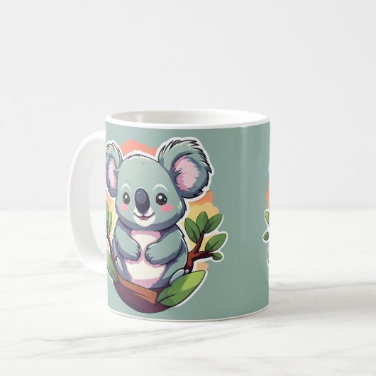 Schattigee Cartoon Koala Koffiemok (Voorkant links)