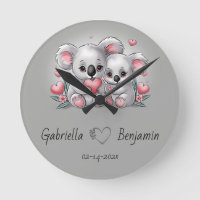Schattigee Cartoon Koala Lovers Hart Valentijn's D
