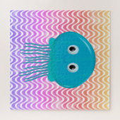 Schattigee Cartoon kwal in kleurrijke oceaan Legpuzzel (Horizontaal)