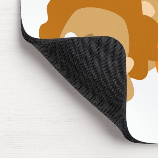 Schattigee Cartoon Leeuwenlezers mousepad Muismat (Hoek)