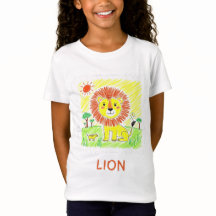 Schattigee Cartoon Lion - Kinder dierenkunst