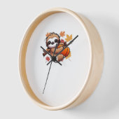 Schattigee Cartoon Luiaard met pompoen - Herfstsei (Hoek)