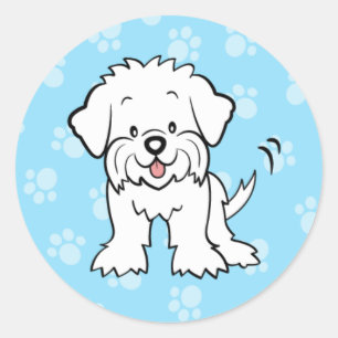 Schattigee Cartoon Maltese Sticker