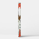 Schattigee Cartoon Monsters: Naadloze Achtergrond Case-Mate iPhone Case (Achterkant / Links)