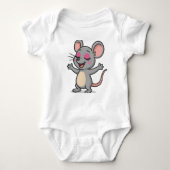Schattigee Cartoon Mouse op make-up Romper (Voorkant)