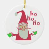 Schattigee Cartoon Mouse Santa Collectie. Keramisch Ornament (Voorkant)
