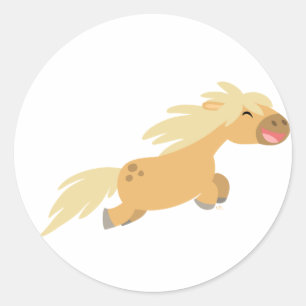Schattigee Cartoon Palomino Pony sticker