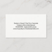 Schattigee Cartoon | Patroon van poten en Botten Visitekaartje (Achterkant)