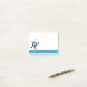 Schattigee cartoon post het post-it® notes (Op bureau)