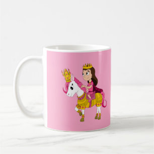 Schattigee cartoon prinses koffiemok
