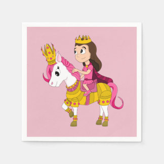 Schattigee cartoon prinses servet