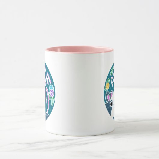 Schattigee Cartoon schreeuwende Possum Mok (Midden)