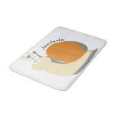 Schattigee Cartoon Snail Gepersonaliseerde Badmat (Gekanteld)