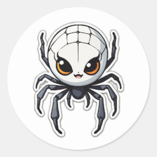 Schattigee Cartoon Spider Sticker - Een vriendelij