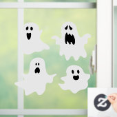 Schattigee cartoon spoken Halloween Raamsticker (Huis)