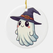 Schattigee cartoon stijl Little Ghost Design Keramisch Ornament (Achterkant)