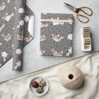 Schattigee Cartoon Sugar Glider Cadeaupapier