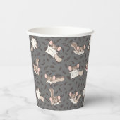 Schattigee Cartoon Sugar Glider Papieren Bekers (Achterkant)