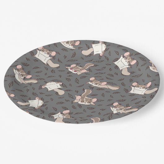 Schattigee Cartoon Sugar Glider Papieren Bordje (Gekanteld)