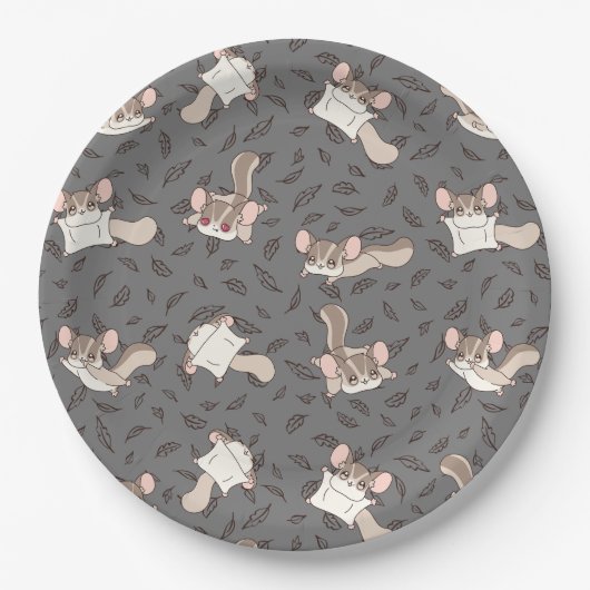 Schattigee Cartoon Sugar Glider Papieren Bordje (Voorkant)