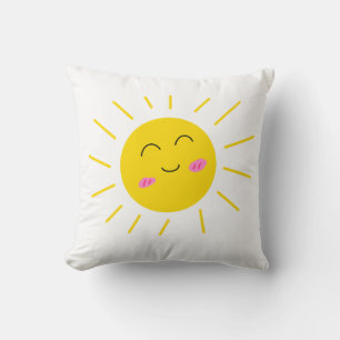 Schattigee Cartoon Sweet Happy Speelse Zonnekussen Kussen