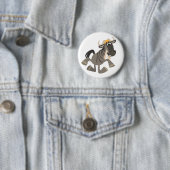Schattigee Cartoon Tap Dancing Wildebeest Button B (In situ)