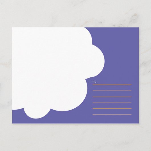 Schattigee Cartoon Tortelduifjes (nacht) bruiloft Aankondigingskaart (Achterkant)