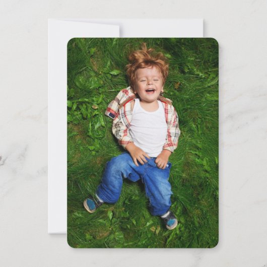 Schattigee Cartoon Toucan Foto Kind's Verjaardagsf Kaart (Achterkant)