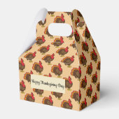 Schattigee Cartoon Turkije Bedankdoosjes (Achterkant)