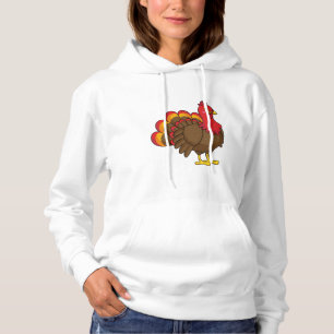 Schattigee Cartoon Turkije Hoodie
