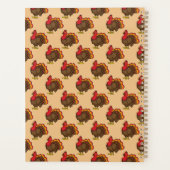 Schattigee Cartoon Turkije | personaliseren Planner (Achterkant)