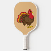 Schattigee Cartoon Turkije Pickleball Paddle (Achterkant)