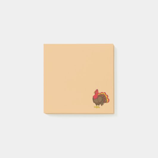 Schattigee Cartoon Turkije Post-it® Notes (Voorkant)