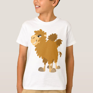 Schattigee Cartoon Two-Humped Camel ChildrenT-Shir T-shirt