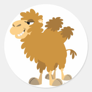 Schattigee Cartoon Two-Humped Camel Sticker
