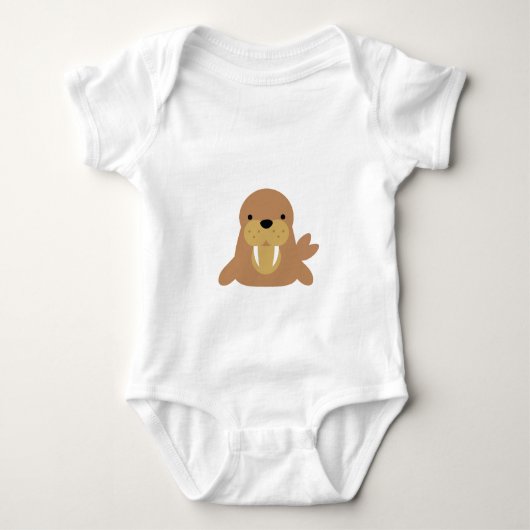 Schattigee Cartoon Walrus Gift Romper (Voorkant)