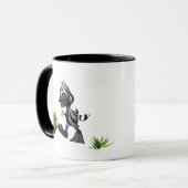 Schattigee Cartoon Zebra Duck Mok (Voorkant links)