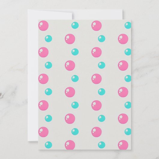 Schattigee Cartoon Zeemeermin Verjaardagsuitnodigi Kaart (Achterkant)