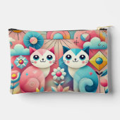 Schattigee Cartoons in de Natuur scene Etui (Achterkant)