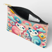 Schattigee Cartoons in de Natuur scene Etui (Open)