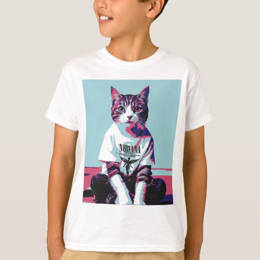 Schattigee Cat Chillin' T-shirt (Voorkant)